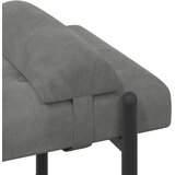  Klupa s gumbima i jastučićima Tamnosiva 110 x 40 x 46 cm Baršun | shoptok.hr