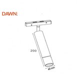 Dawn magnetic reflektor LED5-10W 3000K 24° 48V dc bakar Cene