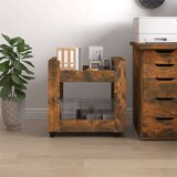 Kolica za radni stol boja dimljenog hrasta 60x45x60 cm drvena | shoptok.hr