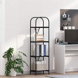 vidaXL Polica Crni hrast 40 x 30 x 146 cm Konstruirano drvo Cijene