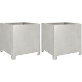 vidaXL Vrtne sadilice 2 kom 40x40x40 cm od nehrđajućeg čelika | shoptok.hr