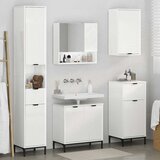  Set namještaja za kupaonicu s ladicama Zidne Visoki sjaj bijela | shoptok.hr