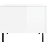  Stolići za kavu 2 kom sjajni bijeli 50x50x40 konstruirano drvo Bijela | Shoptok.si