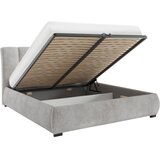 MID.YOU OBLAZINJENA POSTELJA 140 cm x 200 cm , les, tekstil, leseni material bež | Shoptok.si