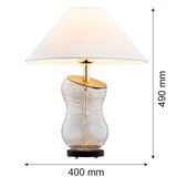  Argon 8036 - Stona lampa VENETO 1xE27/15W/230V bela/mesing/crna | Eponuda.com