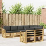  Set vanjskih sofa 8 pcs Bijela i antracit 306 x 128,5 x 73 cm | shoptok.hr