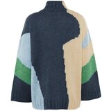 Trendyol Blue Color Block Knitwear Pullover Sweater | Shoptok.si