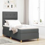  Krevet s opruga kutije Tamno siva 90 x 190 cm tkanina | shoptok.hr