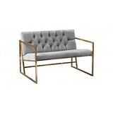 Atelier Del Sofa sofa dvosed oslo gold grey Cene