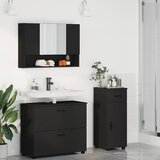  Set namještaja za kupaonicu 3 kom. Crna 76,5 x 35 x 64 cm | shoptok.hr