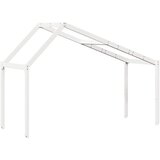 Krov za dječji krevet bijeli 203x95,5x142 cm masivna borovina | shoptok.hr