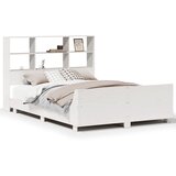 Maison Chic Posteljni okvir - Dvoposteljna postelja - Zakonska postelja brez vzmetnice bel 140x190 cm trdna borovina-J11358, (21762949) | Shoptok.si