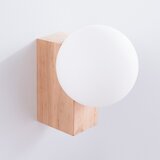 Sollux Bela/v naravni barvi stenska svetilka ø 12 cm Solum – | Shoptok.si