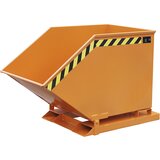 eurokraft pro Prekucni zaboj z mehanizmom za razlaganje, pravokotna oblika, prostornina 0,4 m³, oranžna RAL 2000 | Shoptok.si