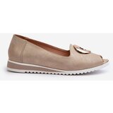 Boto Women's pumps with eco leather ornament in gold Biolita | shoptok.hr