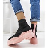 Gemre Black and pink high-top sneakers Marks | Shoptok.si