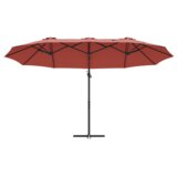  Senčnik Terakota 372 x 198 x 243 cm Poliester in aluminij, (5000187712) | Shoptok.si