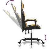  Igraća stolica crno-zlatna od umjetne kože | shoptok.hr