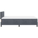 Box Spring Krevet s Madracem Tamno Siva 120x200 cm Baršun | shoptok.hr