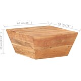 Stolić za kavu V-oblika 66 x 66 x 30 cm masivno bagremovo drvo | shoptok.hr