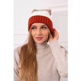 Kesi Cap with fleece Bojana K265 foxy+ecru+beige Cijene