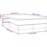 vidaXL Box spring postelja z vzmetnico temno moder 120x190 cm žamet | Shoptok.si
