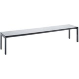 eurokraft pro Klop za preoblačenje z jeklenim ogrodjem, DxVxG 2000 x 415 x 400 mm, sedežna površina svetlo siva | Shoptok.si