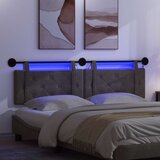  Viseće uzglavlje kreveta S LED svjetlom Crna Antikni PU | shoptok.hr