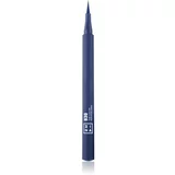 3INA The Color Pen Eyeliner črtalo za oči v obliki flomastra odtenek 830 - Navy blue 1 ml