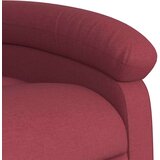  Naslonjač na podizanje od tkanine crvena boja vina | shoptok.hr