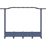  Povišeni krevet s mrežom i krovom Siva 207 x 40 x 129 cm PP | Eponuda.com