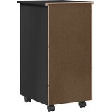  Mobilni ormar Crna 34 x 39 x 65,5 cm Čvrsto borovo drvo | Eponuda.ba