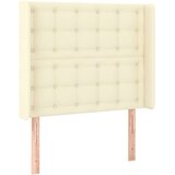  Krevet box spring s madracem LED krem 80x200 cm od umjetne kože - Krema 80 x 200 cm gumbi | shoptok.hr