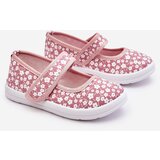 Boto Children's Velcro Ballerinas In Print Pink Selah | ePonuda.com