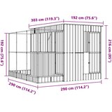  Ptičja kućica s nastavkom srebrna 290x303x216 cm čelična | Eponuda.com