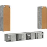  Komplet TV omaric 3 pcs Betonsko siva Konstruiran les - - Siva - 57.32 - 30 x 31 x 100 cm - 2025-vidaXL-Uvoz_2 | Shoptok.si