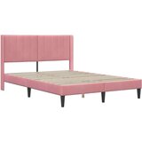  Okvir za krevet s madracem Ružičasta 120 x 190 cm Baršun | shoptok.hr