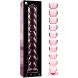 Ibiza Nebula Model 22 Dildo Borosilicate Glass 21.5x2.5cm Pink Cene