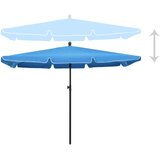  Vrtni suncobran sa šipkom 210 x 140 cm azurno plavi | shoptok.hr