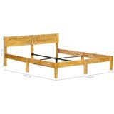  Posteljni okvir iz trdnega mangovega lesa 180 cm | Shoptok.si