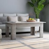 The Living Store Klubska mizica betonsko siva 100x60x42 cm iverna plošča - Klubska Mizica, (21574016) Cene