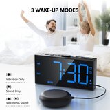 MESQOOL digitalna budilka z močno vibracijo za trdne spance in naglušne | Shoptok.si