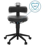 MID.YOU Pisarniški Stolček Top Work Flex Pu, Črna | Shoptok.si