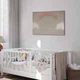  Slika - Rainy June - Colorful Rainbow Emerging from Clouds on a Bright Background 120x80 Na talijanskom platnu | shoptok.hr