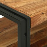 vidaXL klubska miza 120x50x38 cm trden akacijev les | Shoptok.si