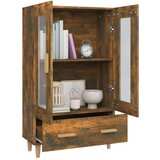  Visoka omarica dimljeni hrast 70x31x115 cm inženirski les, (20653994) | Shoptok.si