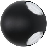 Globo Vanjska zidna LED svjetiljka Slice (4,5 W, 13 x 13 x 10 cm, Crna, IP54) Cijene