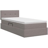  Krevet s madracem i skladištem Sivosmeđa 90 x 200 cm Baršun | shoptok.hr