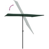  Vrtni suncobran s aluminijskim stupom 2 x 1,5 m zeleni | shoptok.hr