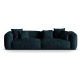 Micadoni Temno modra sedežna garnitura iz tkanine bouclé 320 cm Martina – Home Cene